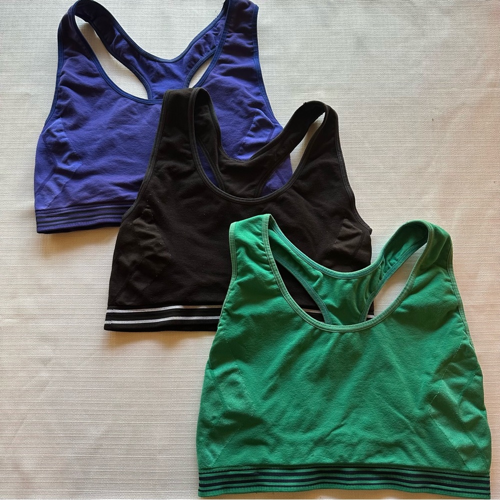 AERIE BUNDLE: 3 Unpadded Racerback Sports Bras - Size Medium